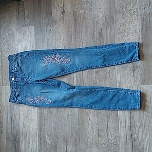 Jag Women's Embroidered Skinny Jeans size 2